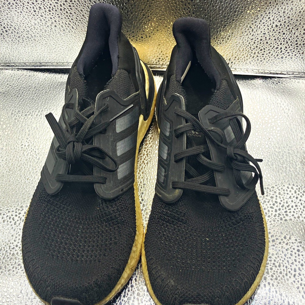 adidas UltraBoost 20 Boost Low Top Lace Up Sneaker Black Men Running